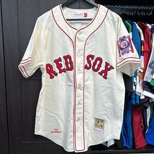 Ted Williams Boston Red Sox Mitchell & Ness 1939 Authentic MLB Jersey - Cream